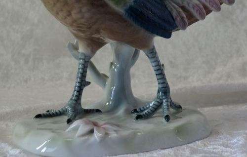 LARGE, STUNNING PORTUGUESE VISTA ALEGRE PHEASANT - VINTAGE - from SUEZYT