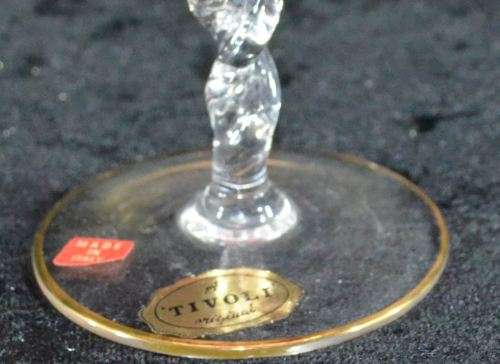 CRANBERRY CUT TO WHITE TIVOLI CHAMPAGNE BOWLS - from SUEZYT