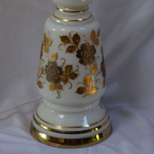 CZECH GLASS LAMP WITH SHADE - from SUEZYT