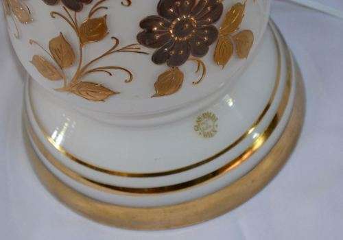 CZECH GLASS LAMP WITH SHADE - from SUEZYT