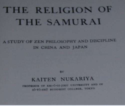 THE RELIGION OF THE SAMURAI - KAITEN NUKARIYA - from SUEZYT