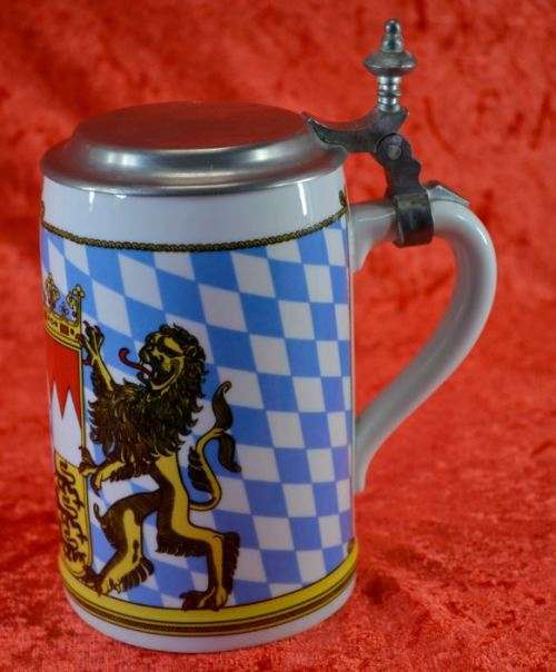 VINTAGE PEWTER LIDDED STEIN APOLLO 15 COMMANDER AL WARDEN - from SUEZYT