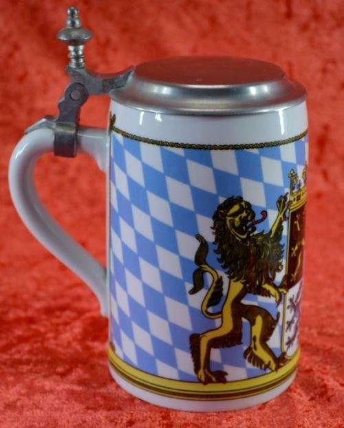 VINTAGE PEWTER LIDDED STEIN APOLLO 15 COMMANDER AL WARDEN - from SUEZYT