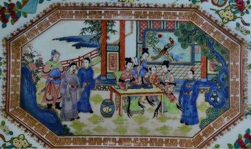 STUNNING PLATE - QING QUIANLONG - EXPORT PORCELAIN - 1950's - from SUEZYT