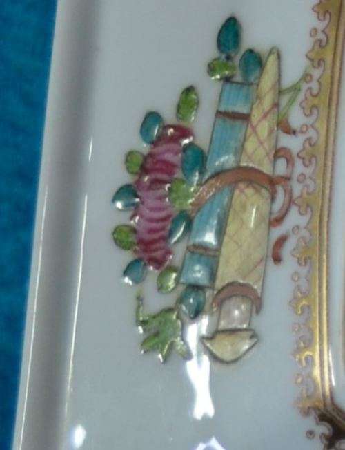 STUNNING PLATE - QING QUIANLONG - EXPORT PORCELAIN - 1950's - from SUEZYT