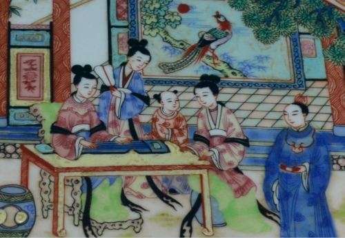 STUNNING PLATE - QING QUIANLONG - EXPORT PORCELAIN - 1950's - from SUEZYT