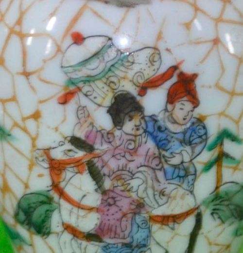 RESERVED FOR CATHERINE SET OF 4 SMALL CHINESE VASES - QIANLONG NIAN ZHI - 1950's -from SUEZYT