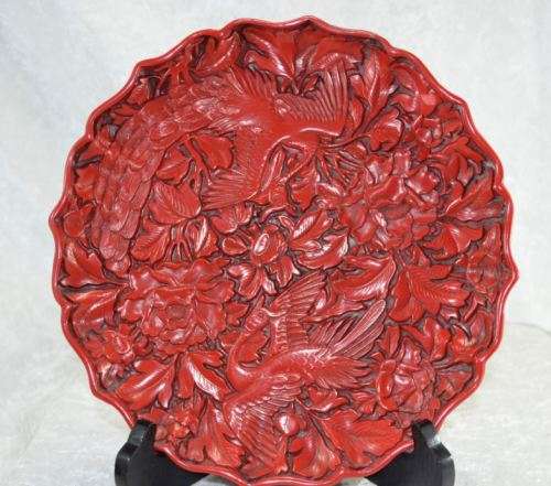 RESERVED FOR CULL1NGWORTH CHINESE CINNABAR PLATE - from SUEZYT