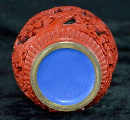 RESERVED FOR CULL1INGWORTH CHINESE CINNABAR VASE - from SUEZYT