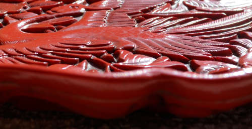 RESERVED FOR CULL1NGWORTH CHINESE CINNABAR PLATE - from SUEZYT