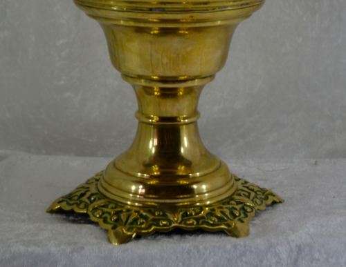 ANTIQUE BRASS PARAFFIN LAMP (MODIFIED) - from SUEZYT