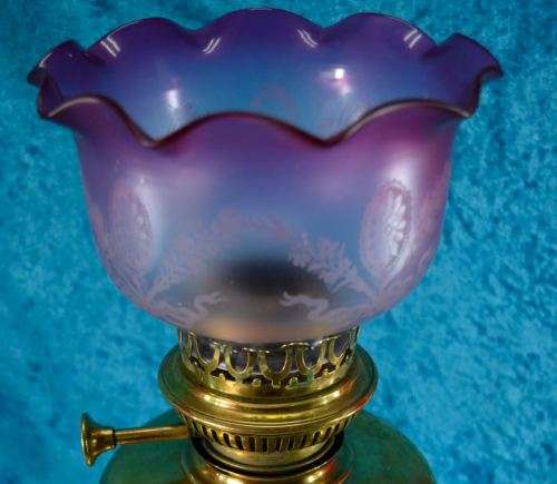 ANTIQUE BRASS PARAFFIN LAMP (MODIFIED) - from SUEZYT