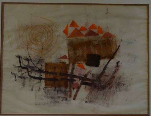 MASHA KRIVOPISHINA COMPOSITION OIL ON PAPER - from SUEZYT