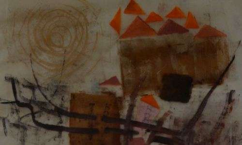 MASHA KRIVOPISHINA COMPOSITION OIL ON PAPER - from SUEZYT