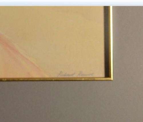 VERY LARGE RICHARD RENNIE ORIGINAL FRAMED UNDER GLASS WATERCOLOUR - from SUEZYT