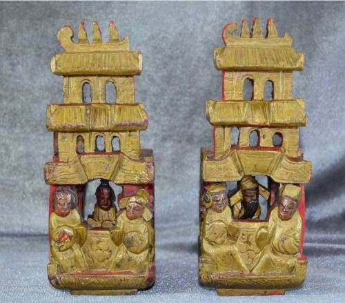 CHINESE WOOD CARVED SEALS - from SUEZYT