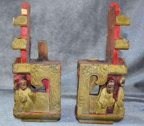 CHINESE WOOD CARVED SEALS - from SUEZYT