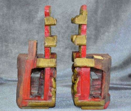 CHINESE WOOD CARVED SEALS - from SUEZYT