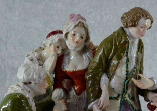 reserved for charles CAPODIMONTE VERY LARGE 8 FIGURINES SIGNED SCULPTURE - VINTAGE - from SUEZYT