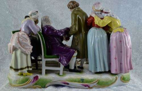 reserved for charles CAPODIMONTE VERY LARGE 8 FIGURINES SIGNED SCULPTURE - VINTAGE - from SUEZYT
