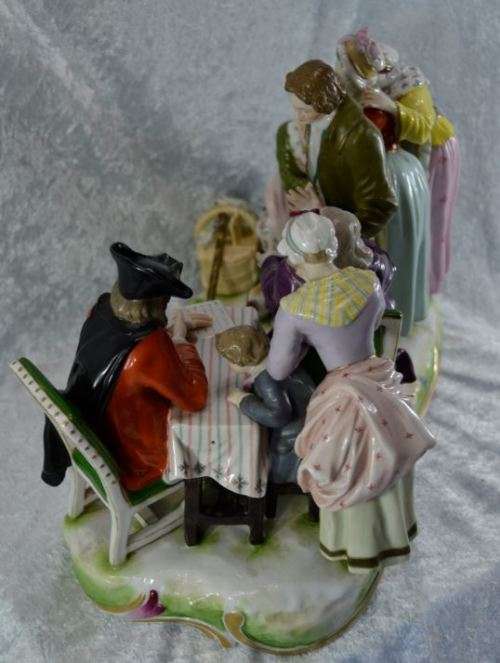 reserved for charles CAPODIMONTE VERY LARGE 8 FIGURINES SIGNED SCULPTURE - VINTAGE - from SUEZYT