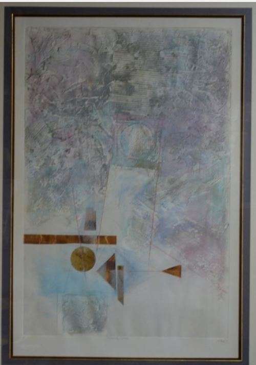 "CELESTIAL WINDS" ABSTRACT COLOUR ENGRAVING BY DOYLE (1) - from SUEZYT