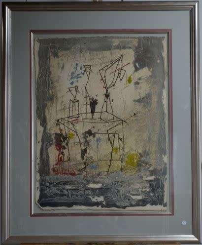 ABSTRACT PRINT - STICK PEOPLE - from SUEZYT