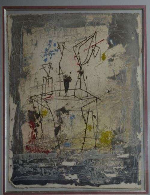 ABSTRACT PRINT - STICK PEOPLE - from SUEZYT