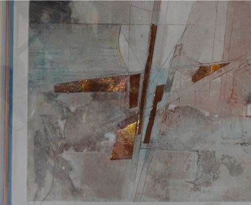 "AWAKENING" ABSTRACT COLOUR ENGRAVING BY DOYLE (2) - from SUEZYT