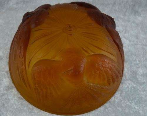 JOBLINGS LALIQUE STYLE GLASS DISH - VINTAGE - from SUEZYT