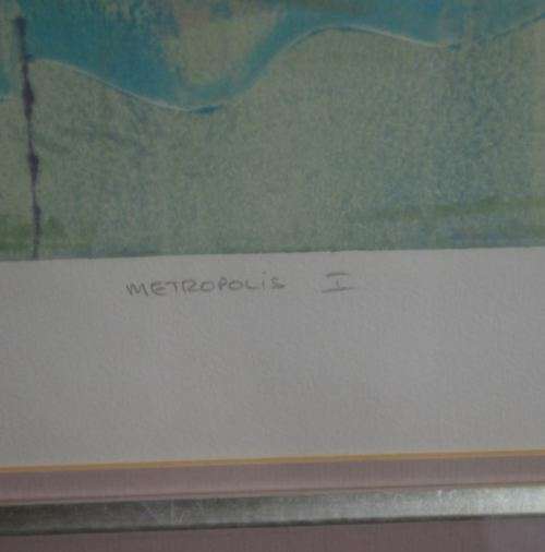 METROPOLIS I - ABSTRACT ENGRAVING METAL L/E PRINT - from SUEZYT