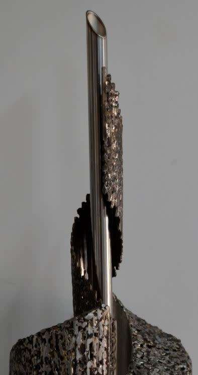 RESERVED"COMPOSITION IN STAINLESS STEEL II" SCULPTURE BY EDDIE HEYNEKE - from SUEZYT "free shipping"