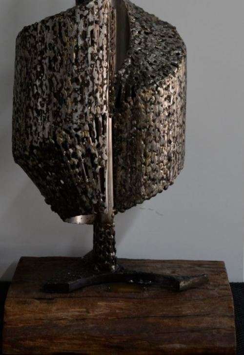 RESERVED"COMPOSITION IN STAINLESS STEEL II" SCULPTURE BY EDDIE HEYNEKE - from SUEZYT "free shipping"
