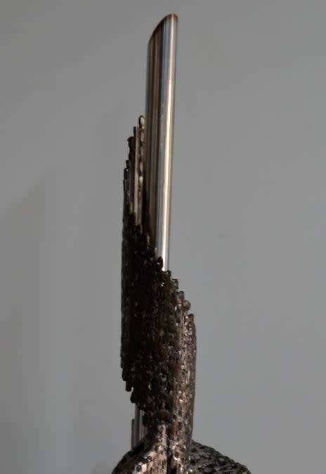 RESERVED"COMPOSITION IN STAINLESS STEEL II" SCULPTURE BY EDDIE HEYNEKE - from SUEZYT "free shipping"