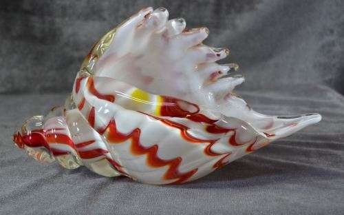 MURANO SOMMERSO GLASS ART CONCH SEA SHELL - from SUEZYT