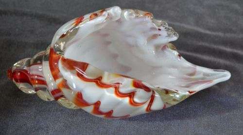 MURANO SOMMERSO GLASS ART CONCH SEA SHELL - from SUEZYT