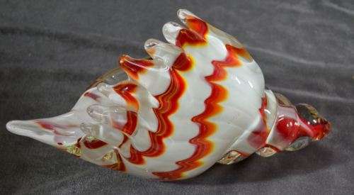 MURANO SOMMERSO GLASS ART CONCH SEA SHELL - from SUEZYT