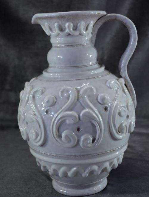 ITALIAN WHITE POTTERY JUG - from SUEZYT