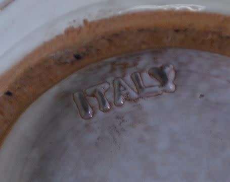 ITALIAN WHITE POTTERY JUG - from SUEZYT