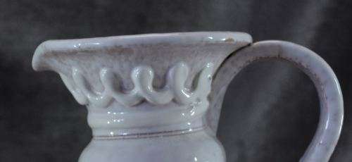 ITALIAN WHITE POTTERY JUG - from SUEZYT