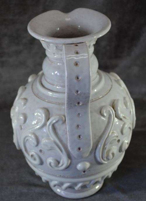 ITALIAN WHITE POTTERY JUG - from SUEZYT