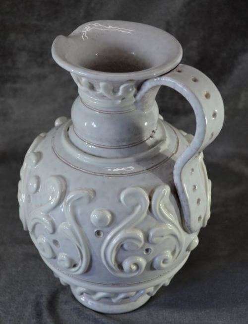 ITALIAN WHITE POTTERY JUG - from SUEZYT