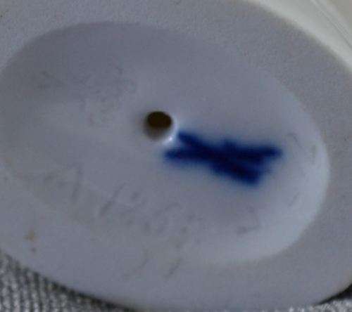 reserved for charles MEISSEN BLANC DE CHINE DISCUS FISH - from SUEZYT