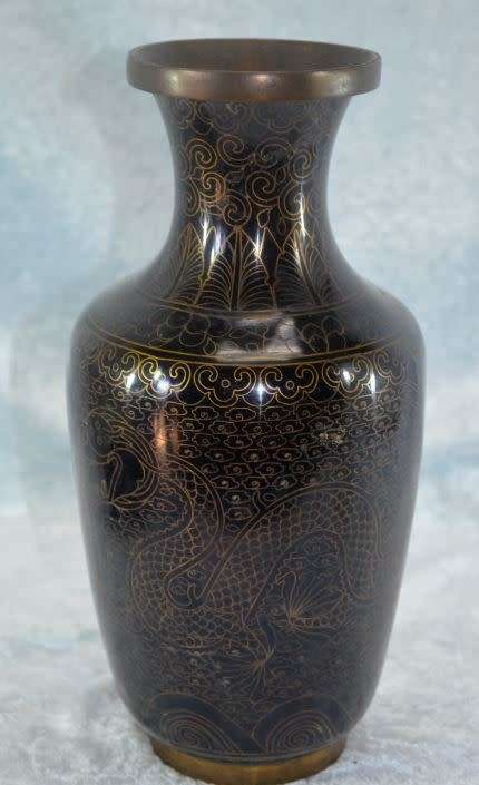 reserved for Natalie CLOISONNE VASE - from SUEZYT