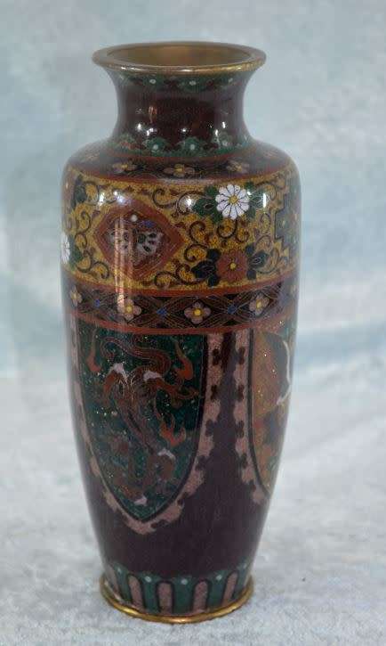 reserved for Natalie CLOISONNE VASE - from SUEZYT