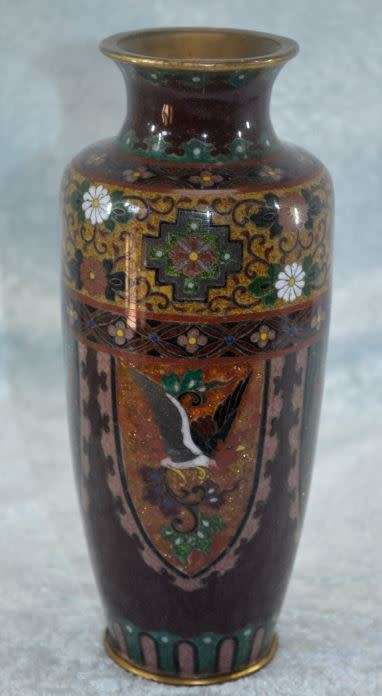 reserved for Natalie CLOISONNE VASE - from SUEZYT