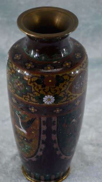 reserved for Natalie CLOISONNE VASE - from SUEZYT