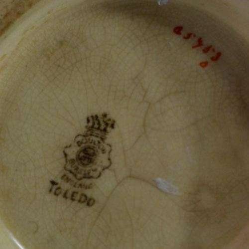 ANTIQUE ROYAL DOULTON BURSLEM BISCUIT BARREL (EPNS) - from SUEZYT