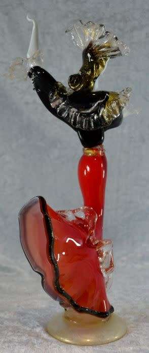reserved for LOLA - MURANO GLASS FLAMENCO DANCER FIGURINE - From SUEZYT