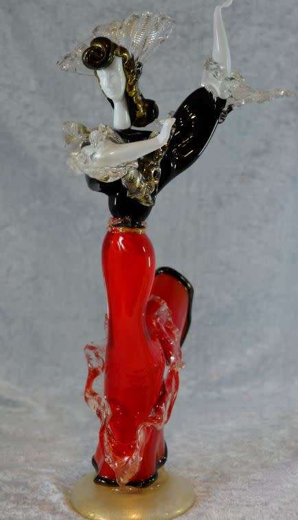 reserved for LOLA - MURANO GLASS FLAMENCO DANCER FIGURINE - From SUEZYT